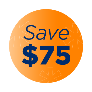 Save 75 Dollars